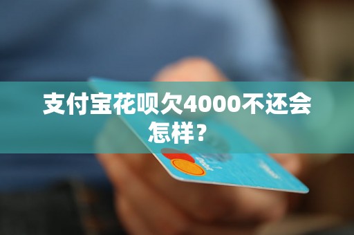 支付宝花呗欠4000不还会怎样？