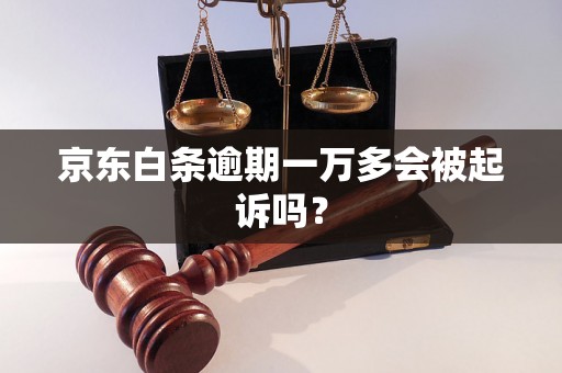 京东白条逾期一万多会被起诉吗？