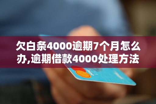 欠白条4000逾期7个月怎么办,逾期借款4000处理方法推荐