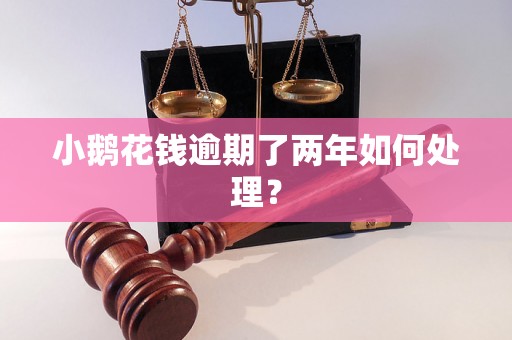 小鹅花钱逾期了两年如何处理？