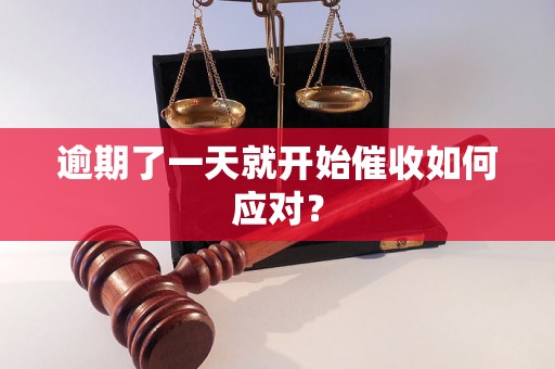 逾期了一天就开始催收如何应对？