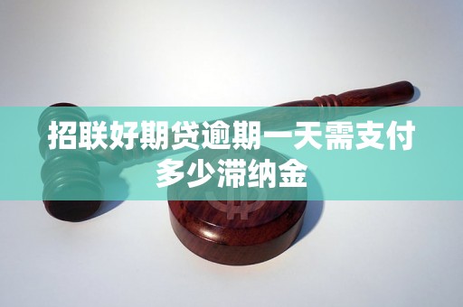 招联好期贷逾期一天需支付多少滞纳金