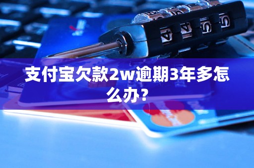 支付宝欠款2w逾期3年多怎么办？