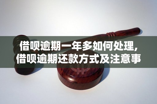 借呗逾期一年多如何处理,借呗逾期还款方式及注意事项