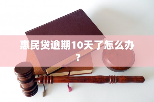 惠民贷逾期10天了怎么办？