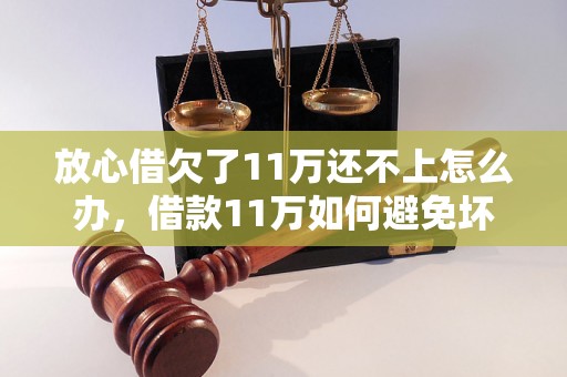 放心借欠了11万还不上怎么办，借款11万如何避免坏账风险