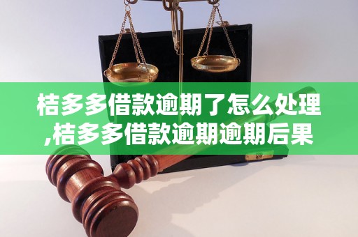 桔多多借款逾期了怎么处理,桔多多借款逾期逾期后果及解决办法