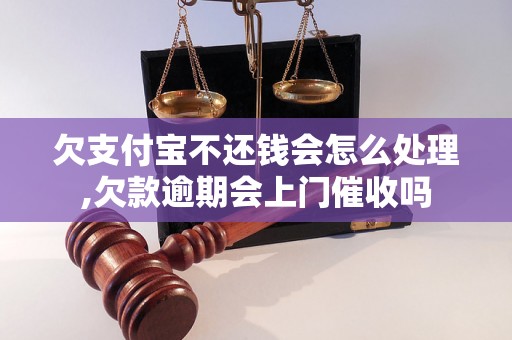 欠支付宝不还钱会怎么处理,欠款逾期会上门催收吗