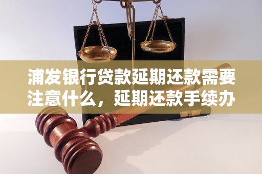 浦发银行贷款延期还款需要注意什么，延期还款手续办理流程