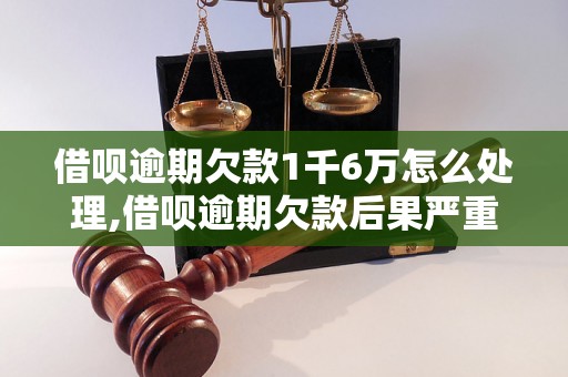 借呗逾期欠款1千6万怎么处理,借呗逾期欠款后果严重吗