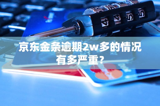 京东金条逾期2w多的情况有多严重？