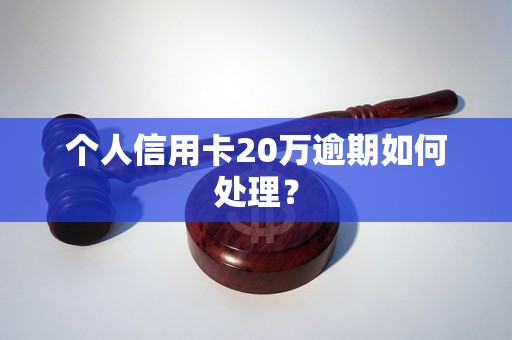 个人信用卡20万逾期如何处理？