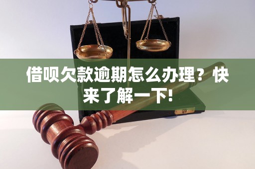 借呗欠款逾期怎么办理？快来了解一下!