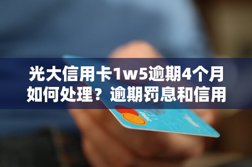 光大信用卡1w5逾期4个月如何处理？逾期罚息和信用记录影响如何解决？