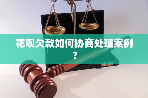 花呗欠款如何协商处理案例？