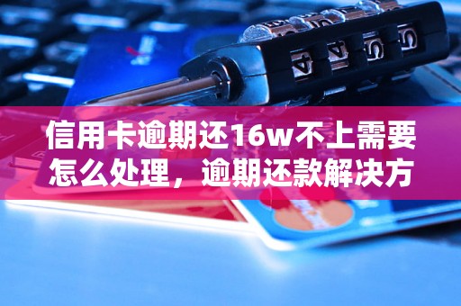 信用卡逾期还16w不上需要怎么处理，逾期还款解决方法详解