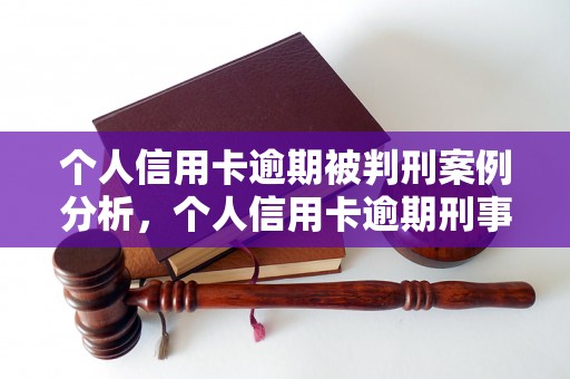 个人信用卡逾期被判刑案例分析，个人信用卡逾期刑事责任认定