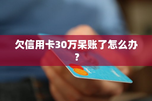 欠信用卡30万呆账了怎么办？