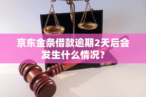 京东金条借款逾期2天后会发生什么情况？