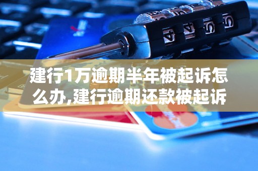 建行1万逾期半年被起诉怎么办,建行逾期还款被起诉后的解决方法