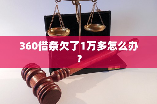 360借条欠了1万多怎么办？