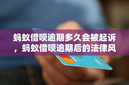 蚂蚁借呗逾期多久会被起诉，蚂蚁借呗逾期后的法律风险