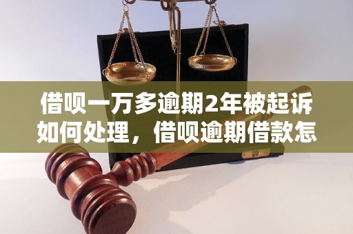 借呗一万多逾期2年被起诉如何处理，借呗逾期借款怎么办