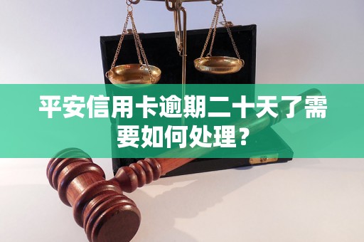 平安信用卡逾期二十天了需要如何处理？