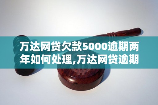 万达网贷欠款5000逾期两年如何处理,万达网贷逾期两年被追债怎么办