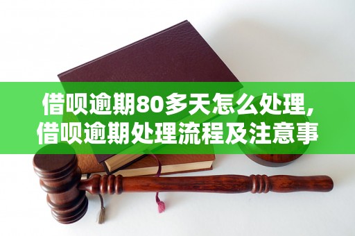 借呗逾期80多天怎么处理,借呗逾期处理流程及注意事项