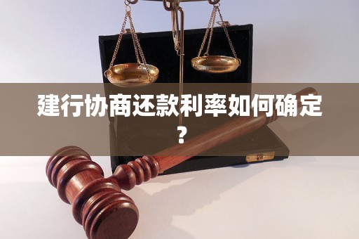 建行协商还款利率如何确定？