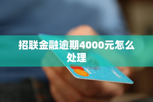 招联金融逾期4000元怎么处理