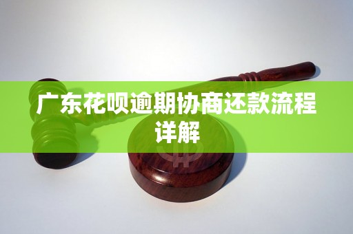 广东花呗逾期协商还款流程详解