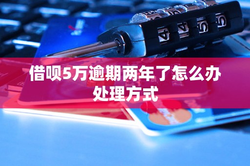 借呗5万逾期两年了怎么办处理方式