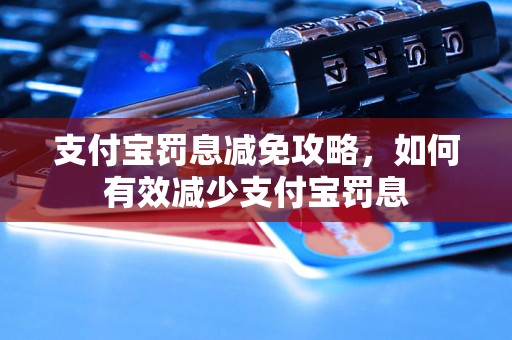 支付宝罚息减免攻略，如何有效减少支付宝罚息