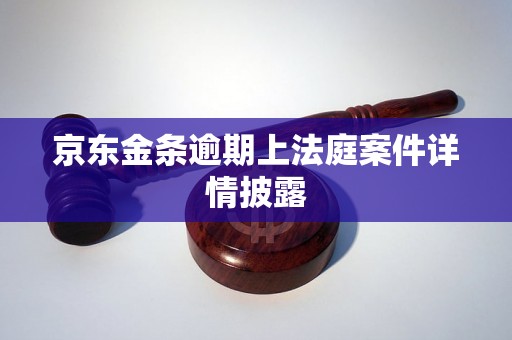 京东金条逾期上法庭案件详情披露