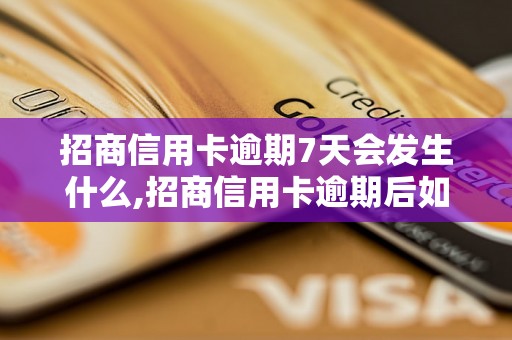 招商信用卡逾期7天会发生什么,招商信用卡逾期后如何处理