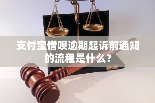 支付宝借呗逾期起诉前通知的流程是什么？