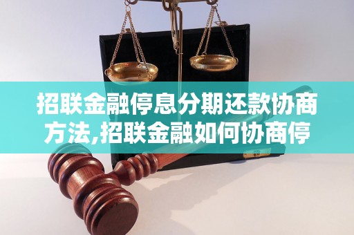 招联金融停息分期还款协商方法,招联金融如何协商停息分期还款