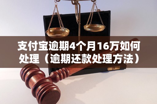 支付宝逾期4个月16万如何处理（逾期还款处理方法）