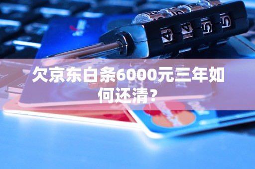 欠京东白条6000元三年如何还清？