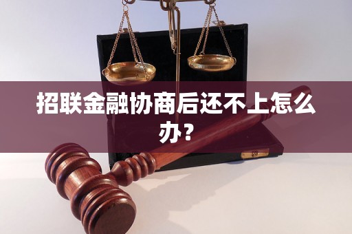 招联金融协商后还不上怎么办？