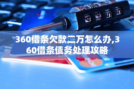 360借条欠款二万怎么办,360借条债务处理攻略