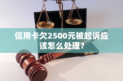 信用卡欠2500元被起诉应该怎么处理？