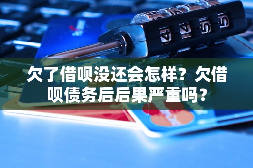 欠了借呗没还会怎样？欠借呗债务后后果严重吗？