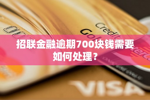 招联金融逾期700块钱需要如何处理？