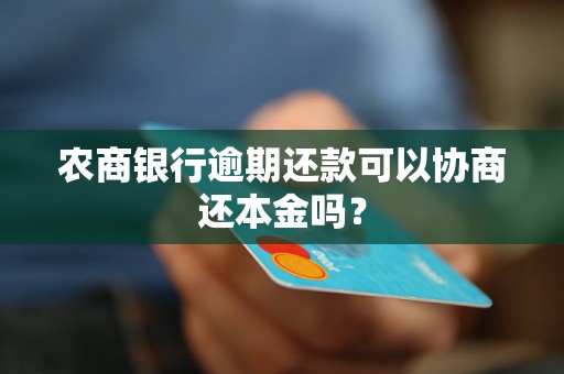 农商银行逾期还款可以协商还本金吗？