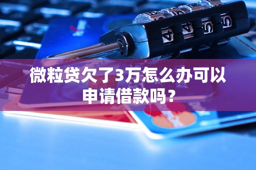 微粒贷欠了3万怎么办可以申请借款吗？