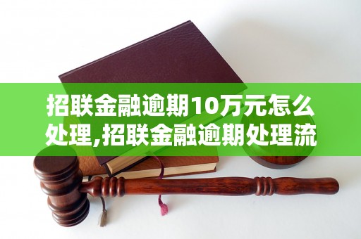 招联金融逾期10万元怎么处理,招联金融逾期处理流程详解