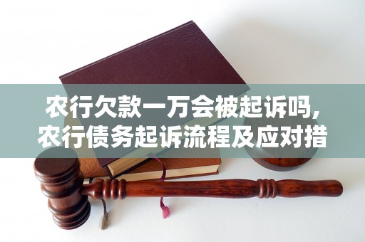 农行欠款一万会被起诉吗,农行债务起诉流程及应对措施